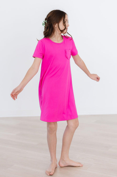 hot-pink-t-shirt-dress Mila &  Rose - Sophia's Style--2T--3